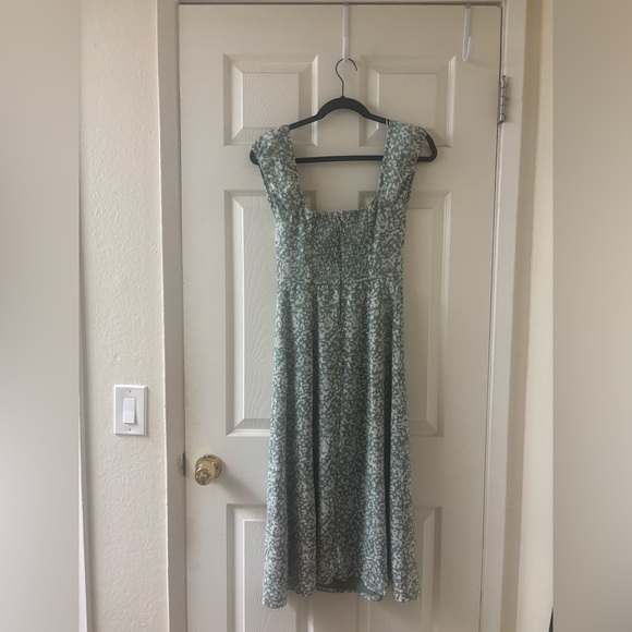 Abercrombie & Fitch Sage and White Patterned Dress NWT - Picture 2 of 5